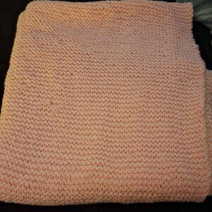 Handmade Light Pink Lap Blanket or Shoulder Blanket